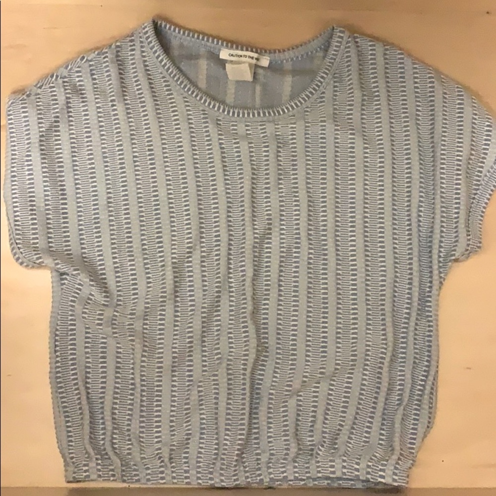 Blue tee